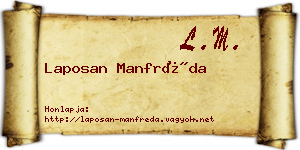 Laposan Manfréda névjegykártya